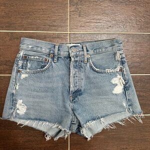 AGOLDE Parker Distressed Shorts